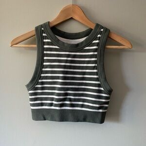 Aerie Offline striped crop top tank - sz XS